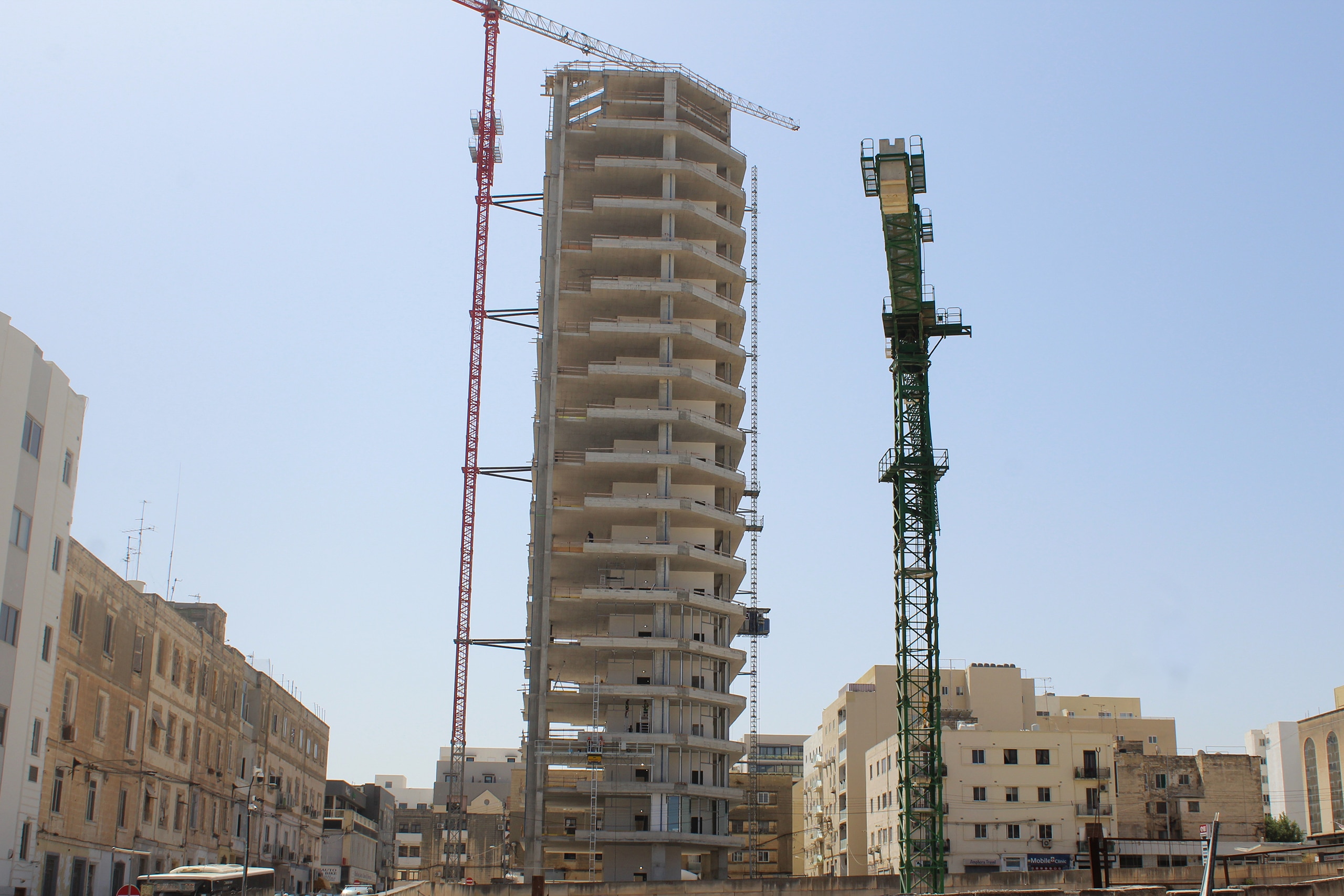 ST Tower under construction in Ta' Xbiex