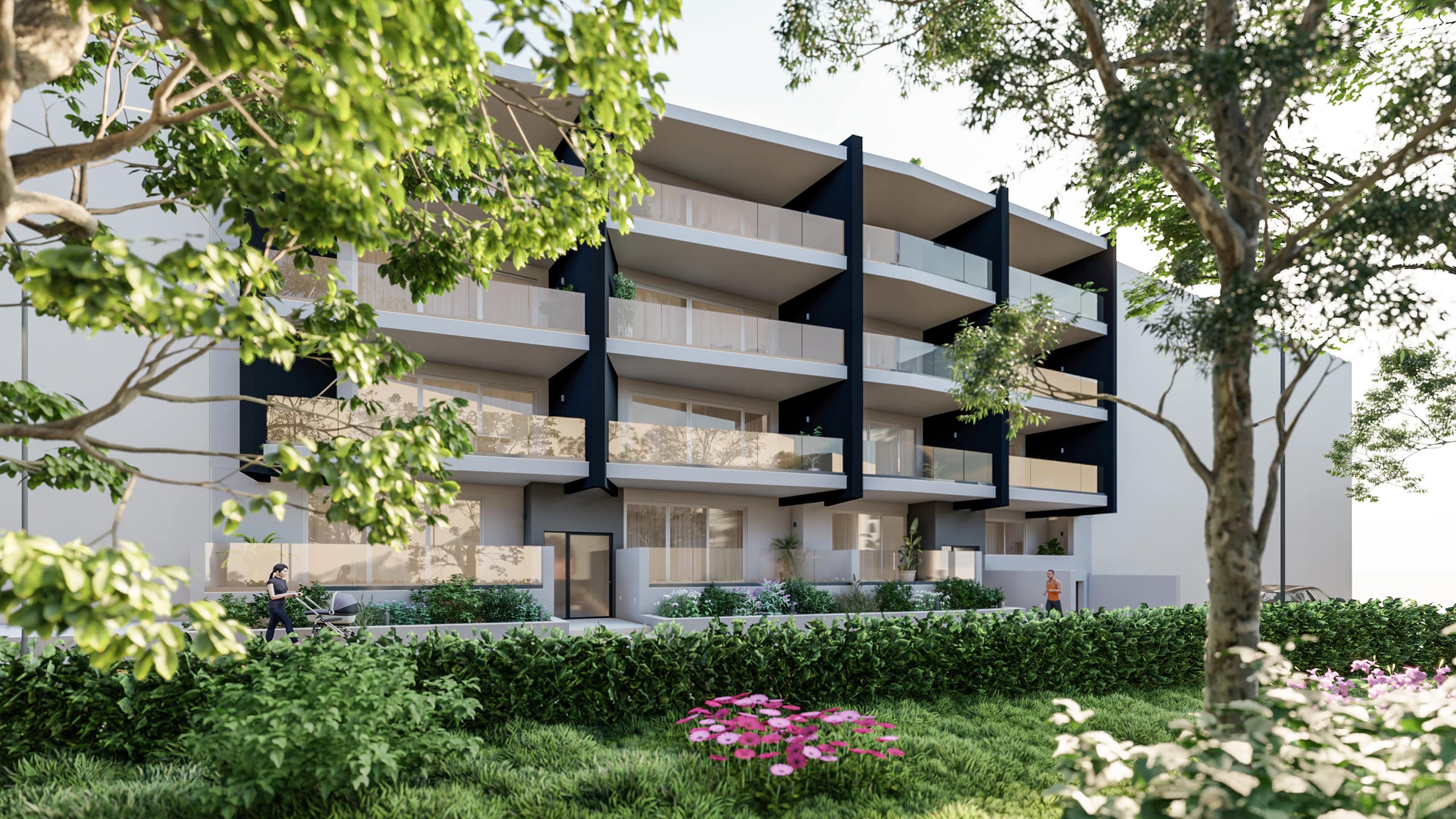 Green Park Residence apartment block surrounded by greenery, Mosta
