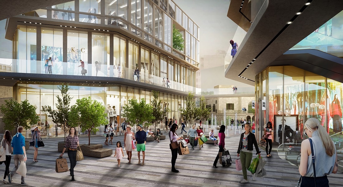 Rendering of the Town Square shopping centre, Sliema